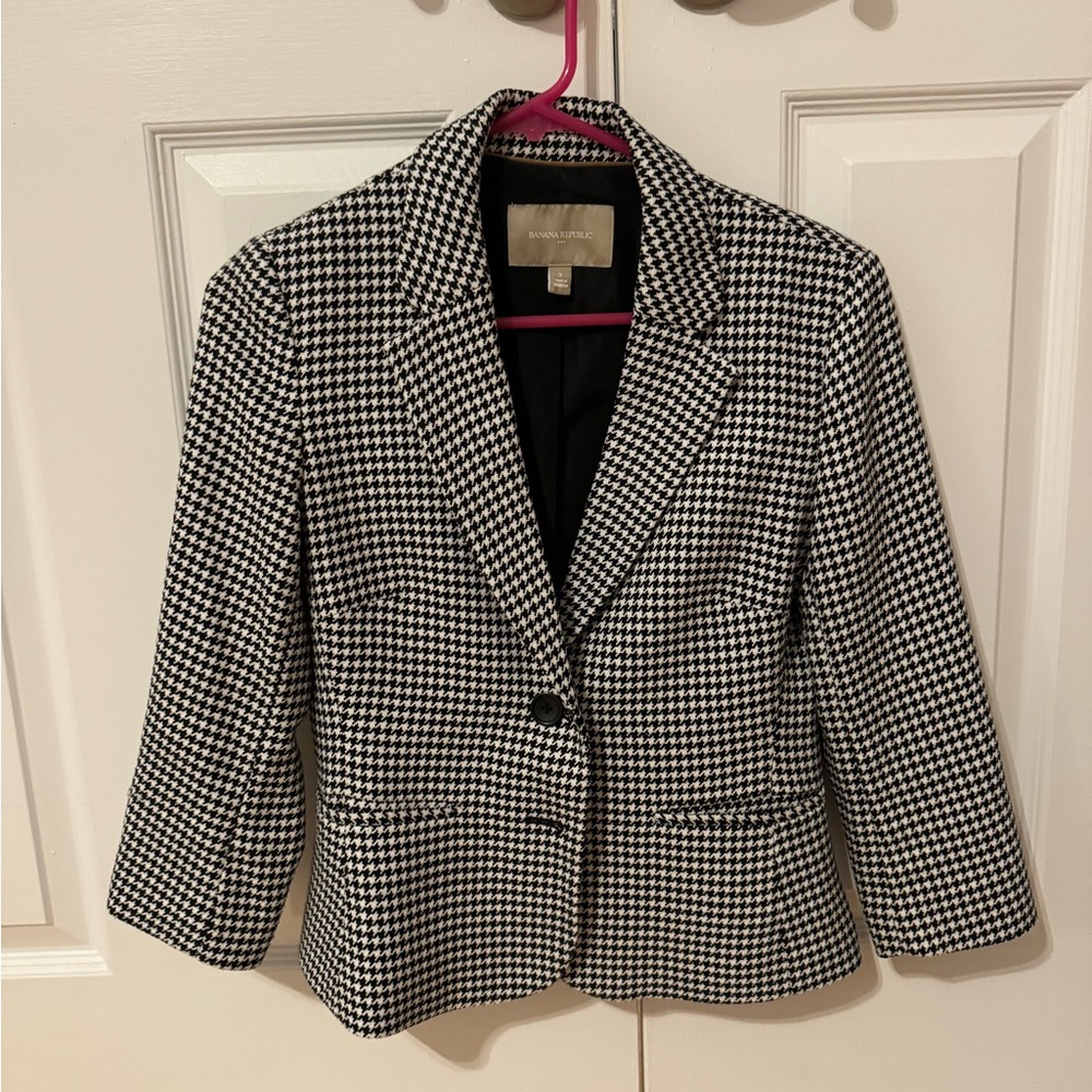 Banana Republic Houndstooth Blazer